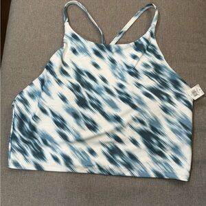 Old Navy Blue and White Sports Bra XL